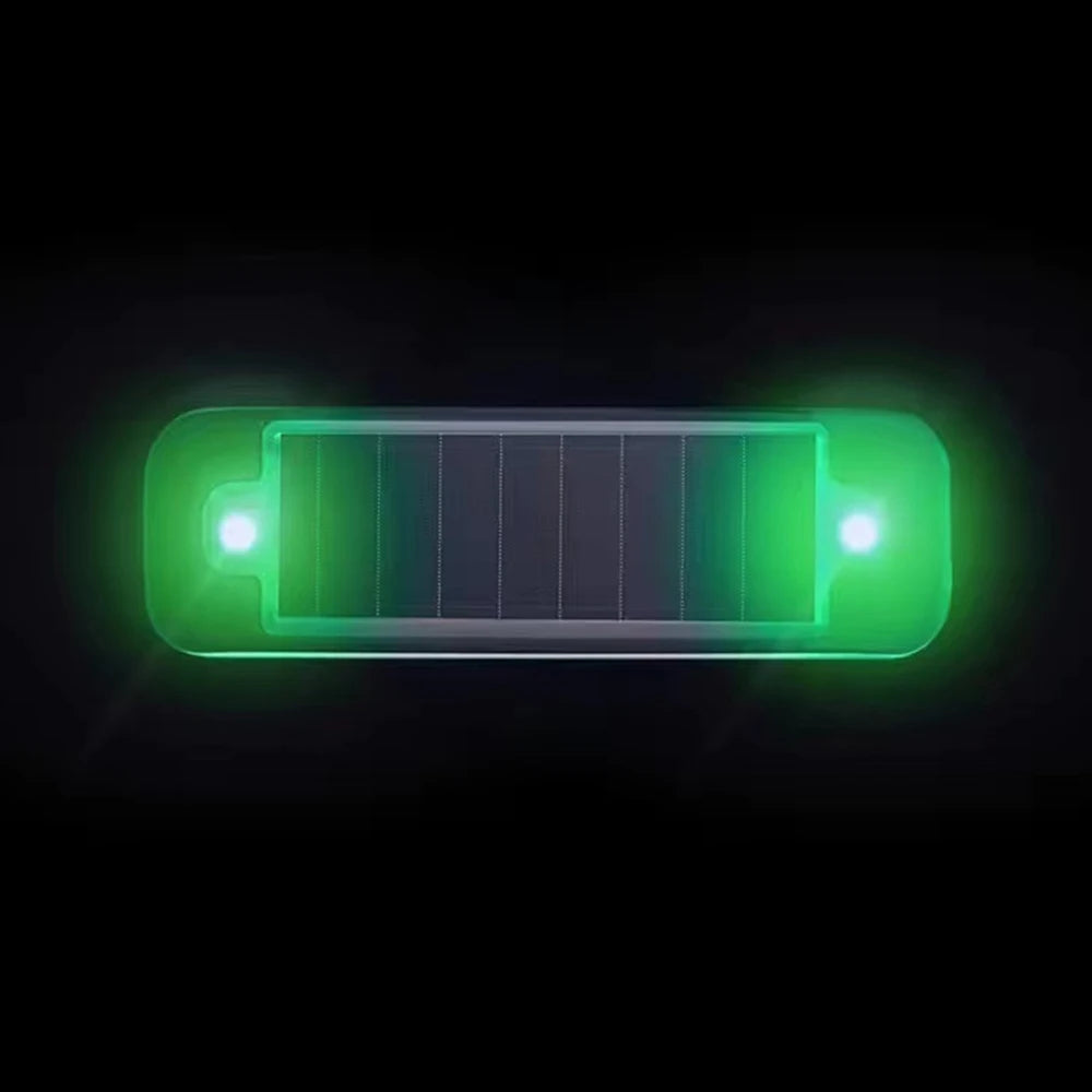 Mini LED Solar Power Car Warning Light – Wireless Anti-Theft Flashing Dummy Alarm Lamp for Night Security