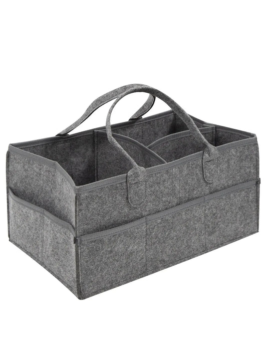 Baby Stroller Organizer Tote Bag – Foldable Portable Diaper Storage with Hanging Design for Moms