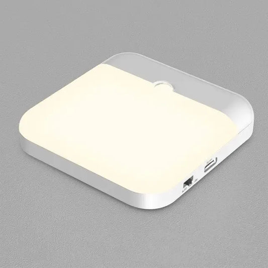 LED Wireless Motion Sensor Night Light – Rechargeable Human Body Sensing Lantern for Camping, Stairs, Closet & Kitchen