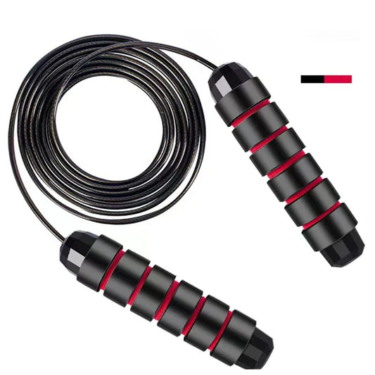Jump Rope, Tangle-Free Rapid Speed Jumping Rope Cable with Ball Bearings for Women, Men, and Kids, Adjustable Steel Jump Rope