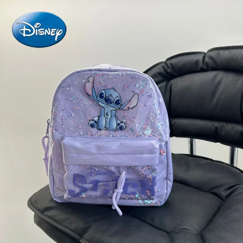 Disney Mickey Mouse Cartoon Fashion Backpack Women's Minnie Canvas School Bag Fashion Large Capacity Backpack