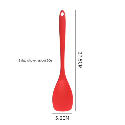 8ps Household black Silicone kitchenware 8-piece set of Chinese spaghetti spoon salad spaghetti spaghetti spaghetti,Rice spoon,