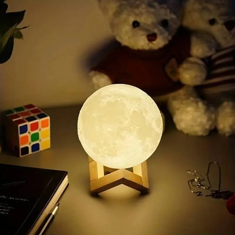 DIY Hand-Painted Moon Light Kit for Kids - Parent-Child Educational Craft Educational Planet Night Light Kindergarten Activity