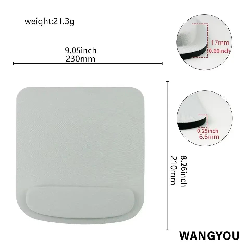 Large Thickened EVA Ergonomic Mouse Pad - Non-Slip Wrist Support for Office & Computer Gaming Comfortable Mouse Mat Accessory