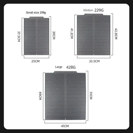 Silicone Drain Pad Drying Mat – Heat-Resistant Non-Slip Dish Mat for Kitchen & Tableware