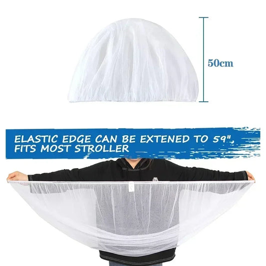Mosquito Net for Fully Covered Baby Stroller Durable Mosquito Net for Baby Cradle Crib Mosquito Net for Portable Mini Crib
