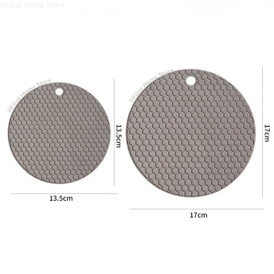 Silicone Heat-Resistant Table Mat – Non-Slip Honeycomb Coaster & Pot Holder for Kitchen, Coffee, and Dining Use