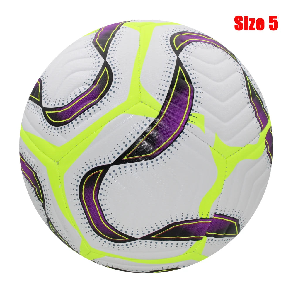 Standard Size 5 Soccer Ball – PU Machine-Stitched Football for Outdoor Match & Training