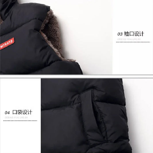 New Hooded Down Vest Coat – Thick Warm Waistcoat for Babies & Kids 2-6 Years