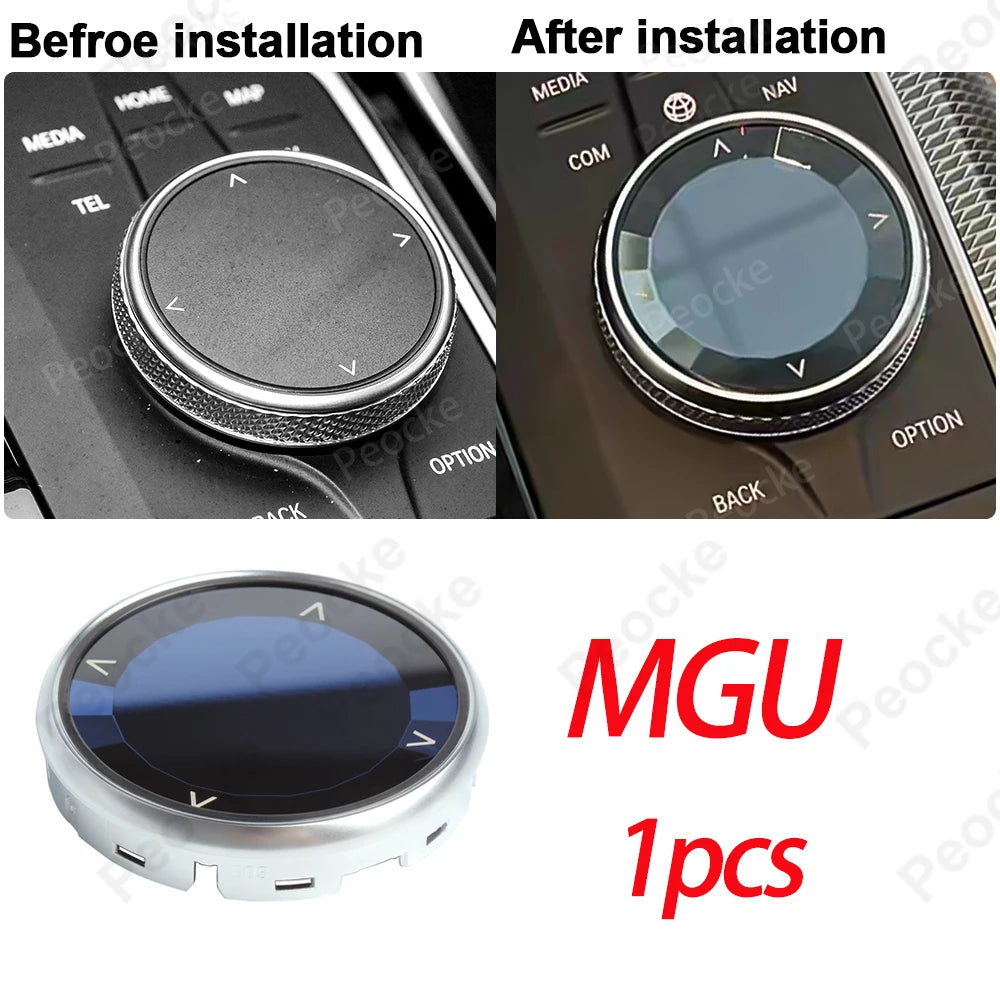 Crystal Multimedia Knob for BMW F33 F20 G20 G12 G30 F30 F11 Car Multimedia Buttons Cover G26 G29 F10 F06 F22 F36 Auto Accessory
