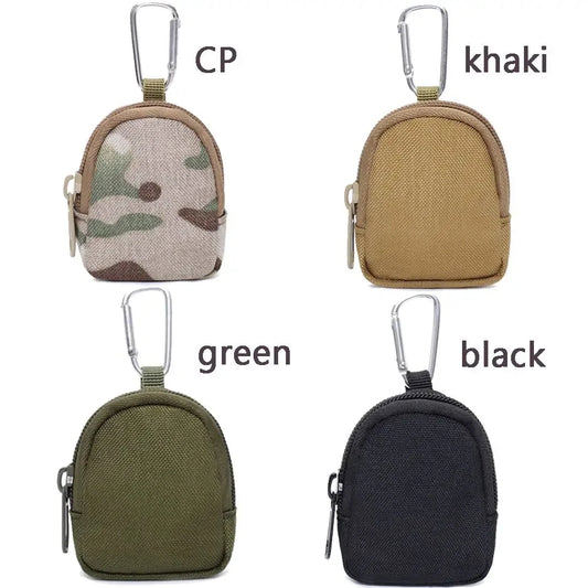 Tactical EDC Pouch Key & Coin Wallet – Outdoor Keychain Zipper Pocket Bag for Men