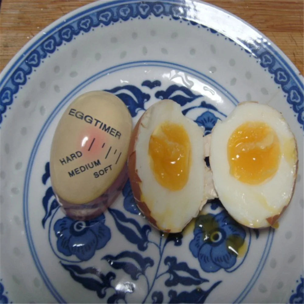 1Pc Egg Boiled Gadget Kitchen Timer – Heat-Sensitive Cooking Timer with Yummy Alarm for Perfect Eggs