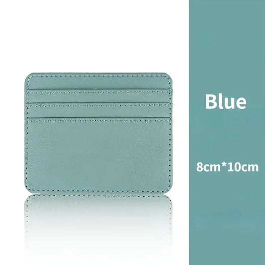 Fashion Slim PU ID Card Bag – Ultra-Thin Credit Card Holder Wallet for Men & Women