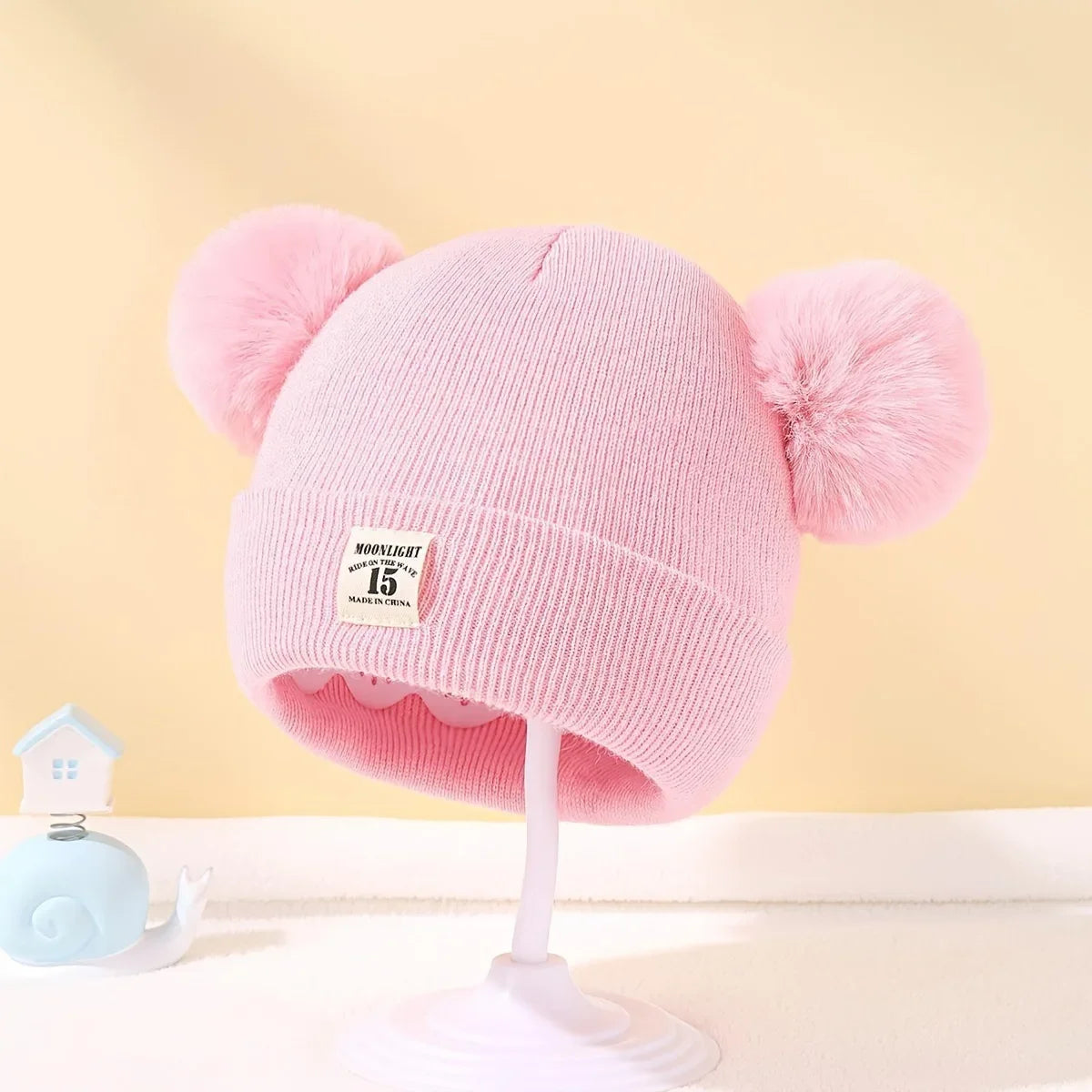 Baby Girls Winter Warm Thickened Sweater – Puff Sleeve Embroidered Top (1-6 Years)