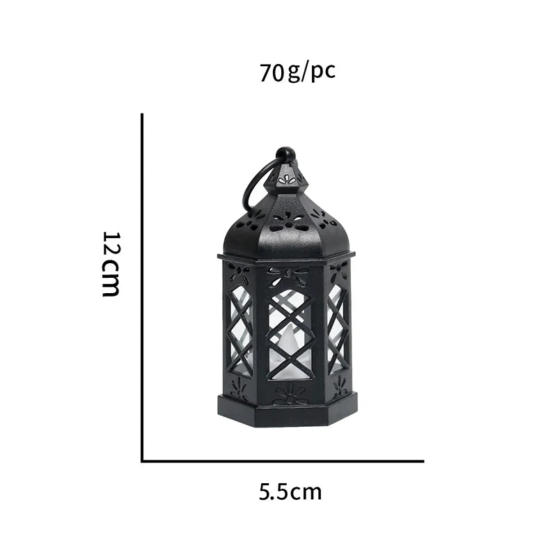 Retro Hexagonal Wind LED Lamp – Creative Portable Candle‑Style Mini Lamp