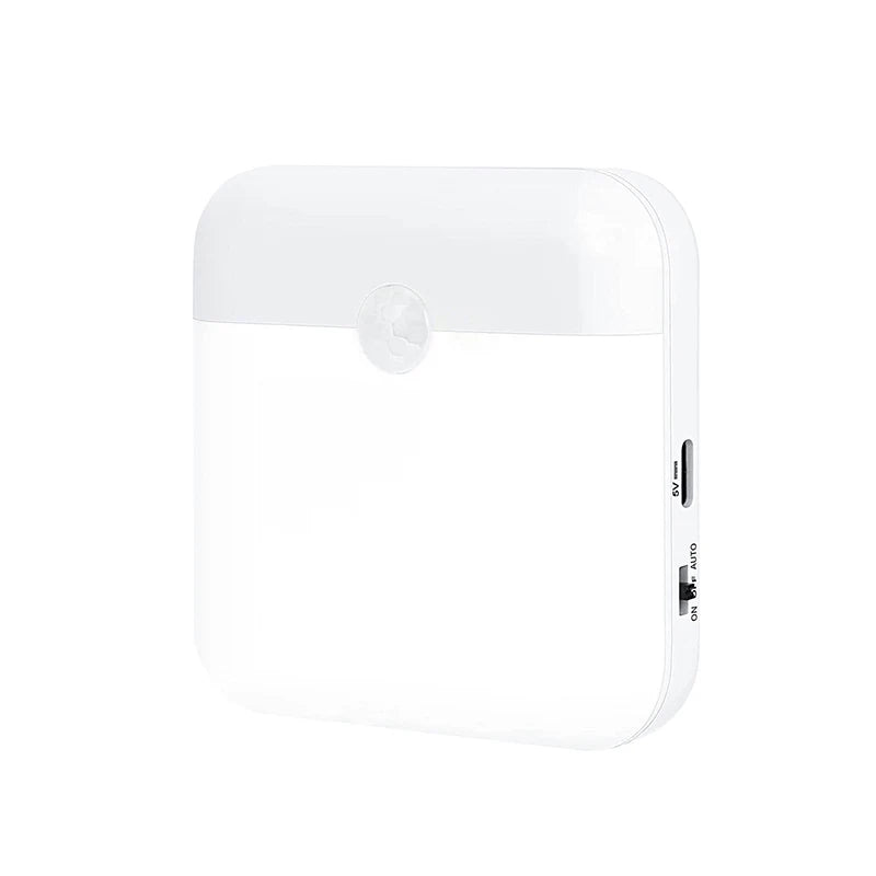 LED Wireless Motion Sensor Night Light – Rechargeable Human Body Sensing Lantern for Camping, Stairs, Closet & Kitchen
