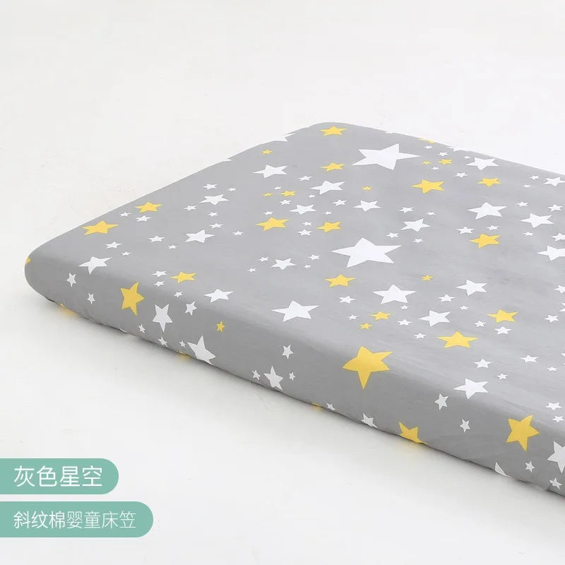 Fitted Bassinet Mattress Cover – Soft Crib Sheet for Newborns (90×50×5cm or 140×70×5cm)