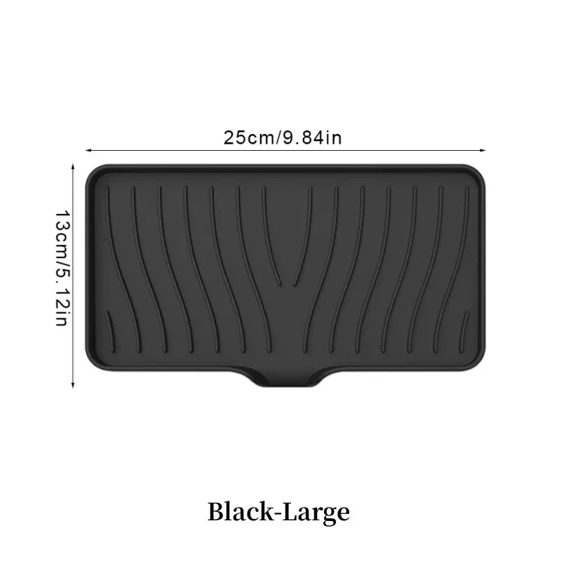 Silicone Drain Soap Box – Anti-Slip Sink Tray for Kitchen or Bathroom