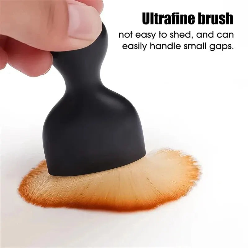 2 Pcs Car Interior Dust Sweeping Soft Brush Set – Compact Keyboard & Gap Cleaner