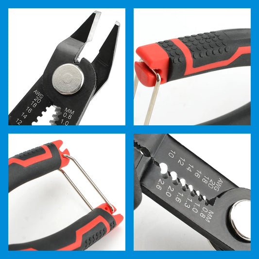Wire Stripper Pliers Network Stripping Cutter Cable Wire Crimping Electrician Repair Tools Wire Stripper Tool hand tools