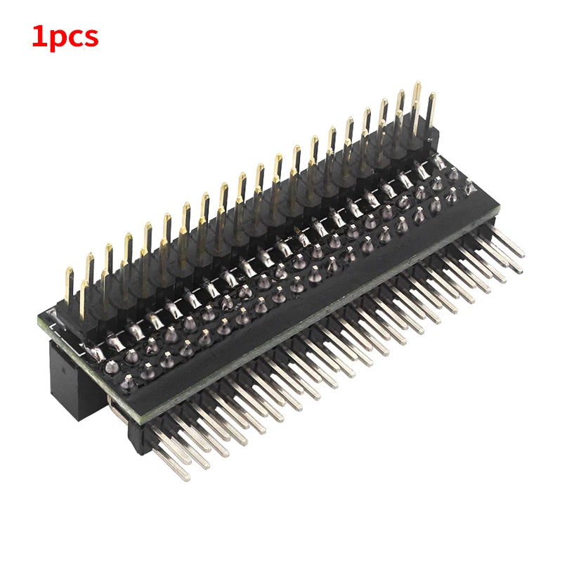 Raspberry Pi 40 Pin GPIO Extension Header Double Row Right Angle GPIO Edge Extension Connector for Pi 4B 3B+ 3B Zero 2 W