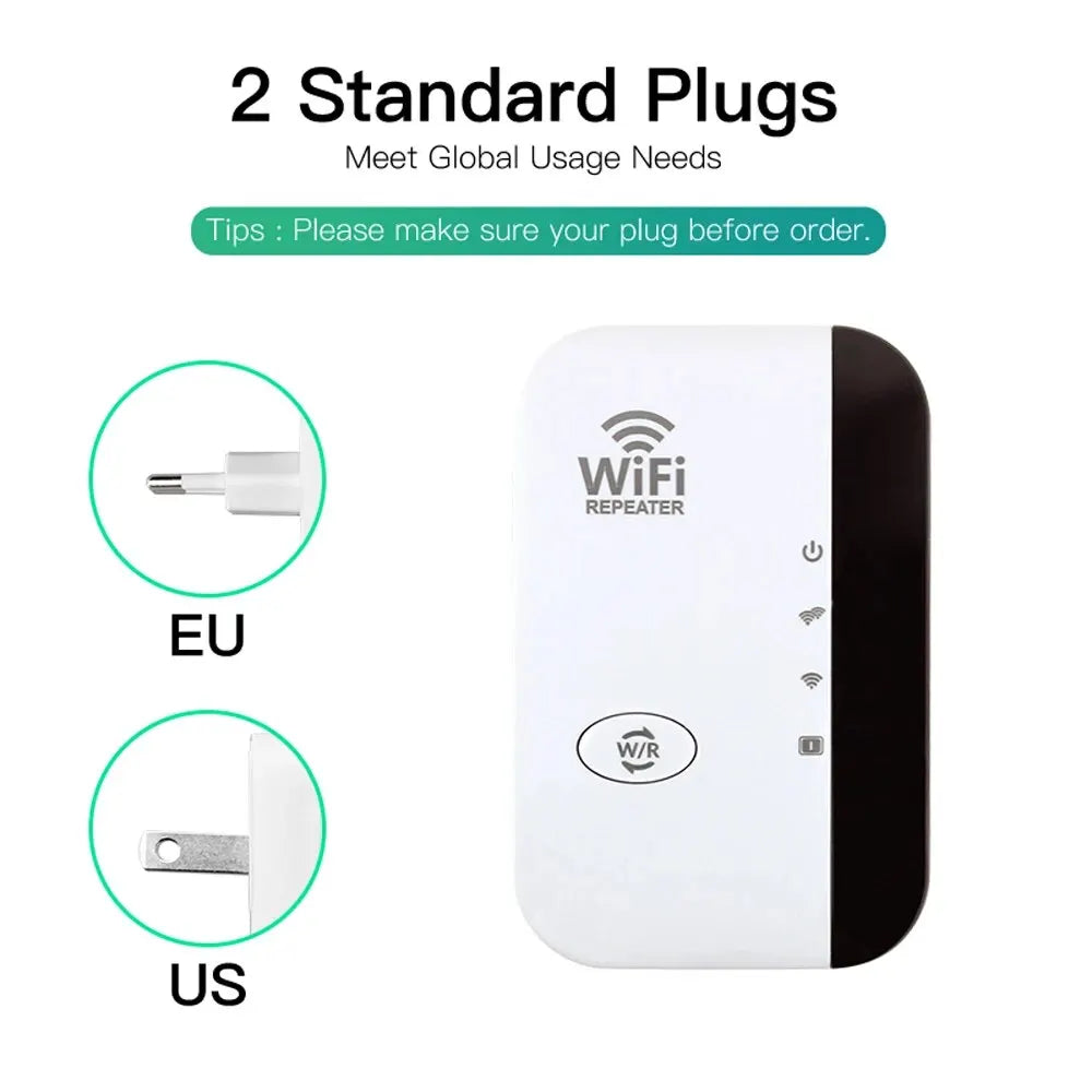 FENVI 300Mbps Wireless WiFi Repeater – Remote WiFi Extender & Amplifier with 802.11N Signal Booster