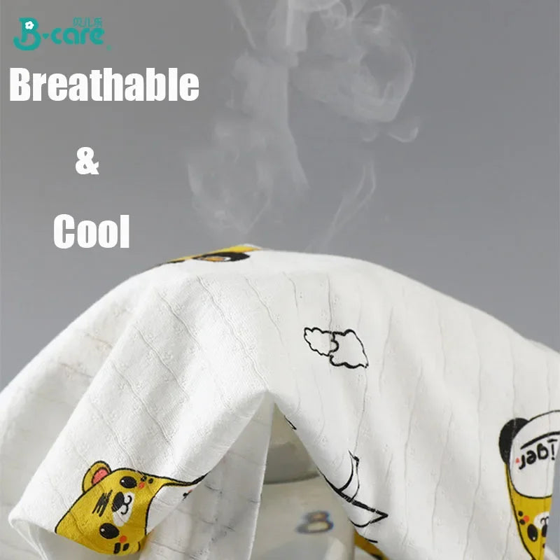 Children's Summer Cotton Sleepwear Set – Breathable Short Sleeve T-shirt & Shorts for Boys and Girls