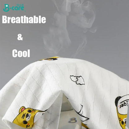 Children's Summer Cotton Sleepwear Set – Breathable Short Sleeve T-shirt & Shorts for Boys and Girls