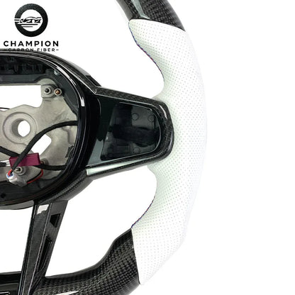 For BMW G80 G81 G30 G32 G34 G36 G20 G22 G23 G26 Racing Sport LED Display Carbon Fiber Steering Wheel Automotive Parts