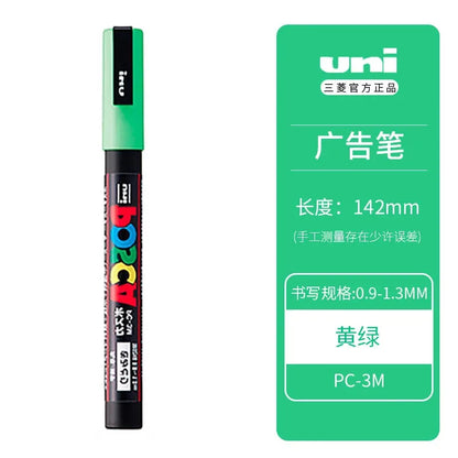 Uni Posca Full Marker Set – Multi-Colours Acrylic Permanent Graffiti Painting Pens
