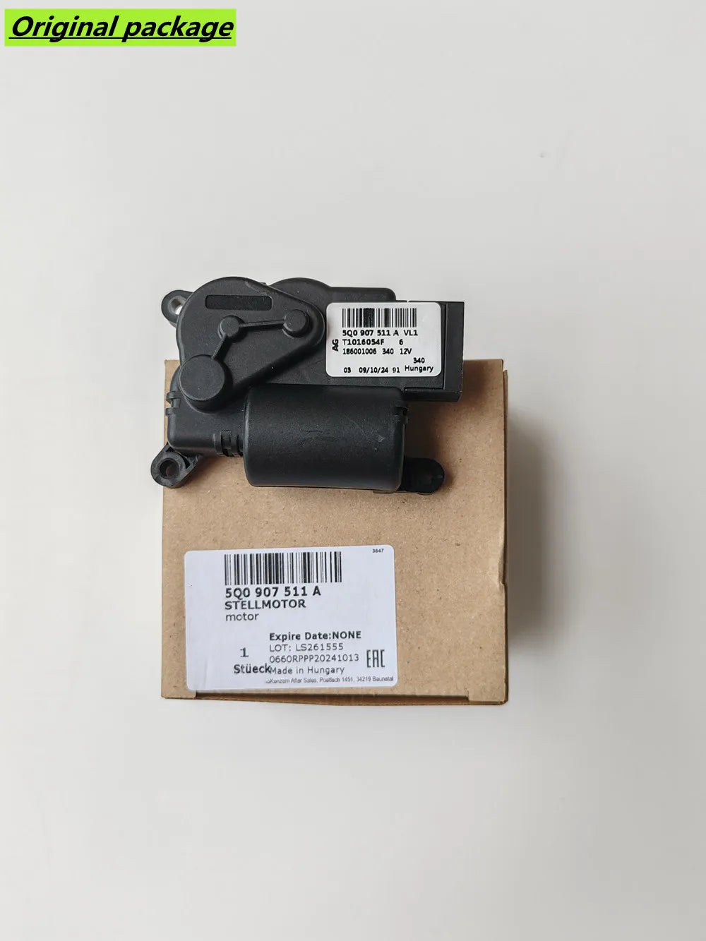Genuine OEM 5Q0 907 511 A / 5Q0907511A HVAC Heater Flap Actuator Motor 5 pins for VW Variant 3G Golf (5g) AUDI A3 S3 TT SKODA