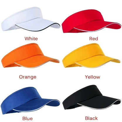 Adjustable Sun Visor Cap – Breathable Sport Hat for Golf, Tennis & Summer Workouts