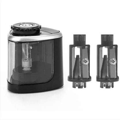 Tenwin Electric & Manual 2-in-1 Pencil Sharpener – Portable Safe Auto Blade Sharpener for Students & Artists