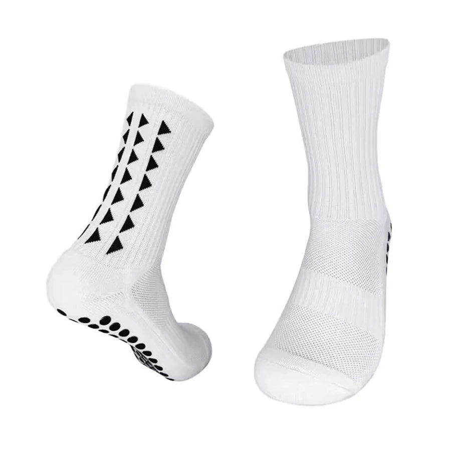 6 Pairs Football Grip Socks – Towel Bottom Sports Socks for Soccer, Rugby, Running & Cycling