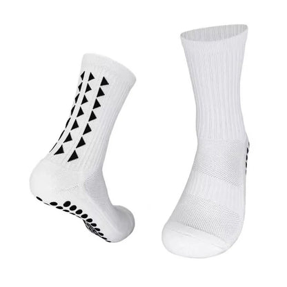 6 Pairs Football Grip Socks – Towel Bottom Sports Socks for Soccer, Rugby, Running & Cycling