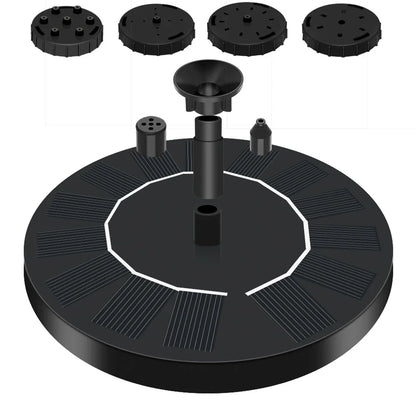 Outdoor Solar Birdbath Fountain Garden Decoration Floating Pool Garden Waterfall Fountain Decoration