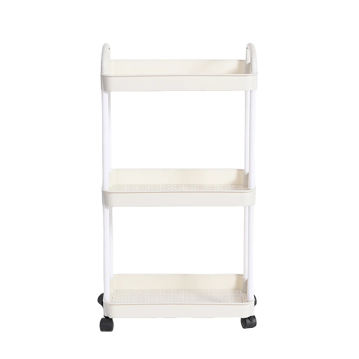 3/4-Tier Multi-Layer Rolling Storage Cart – Mobile Kitchen, Bathroom & Bedroom Organizer with Lockable Wheels