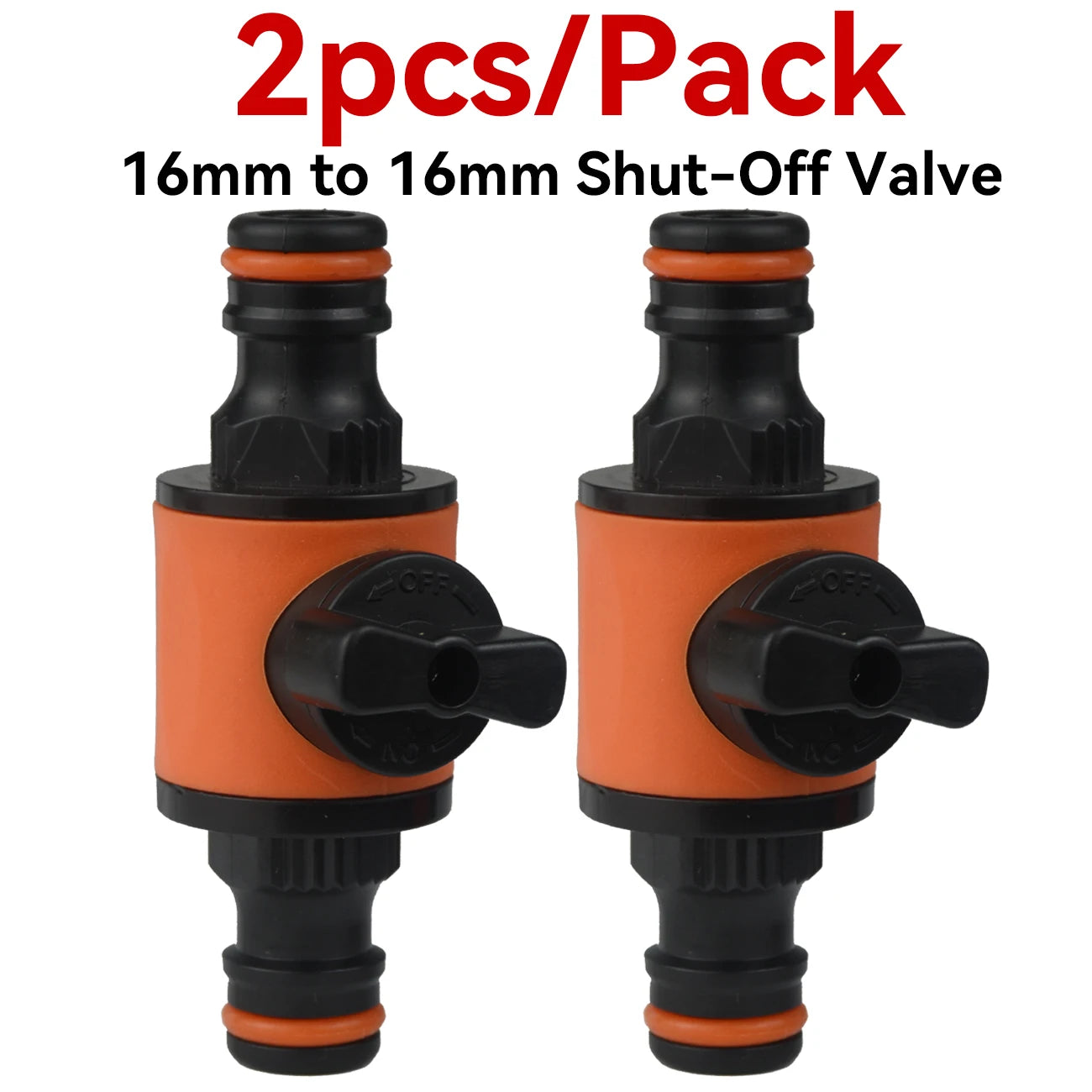 2pcs Garden Hose Tap Shut Off Valve Fitting Connector Pipe Coupler Stop Water Connection Repair Joint Irrigation System Adapter