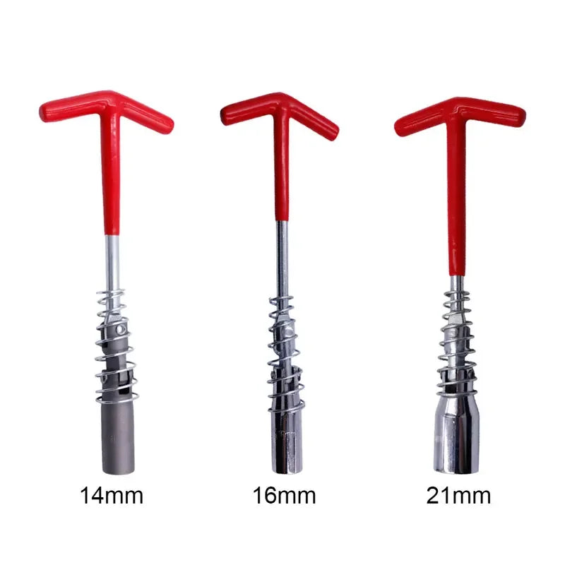 Universal Spark Plug Removal Wrench 14mm/16mm/21mm 360 Degree Rotation Socket Auto Repair Tool for Car Maintenance