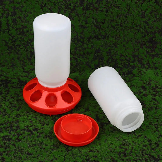 Poultry Feeder & Waterer Bucket – Thickened Automatic Dispenser for Chickens & Birds
