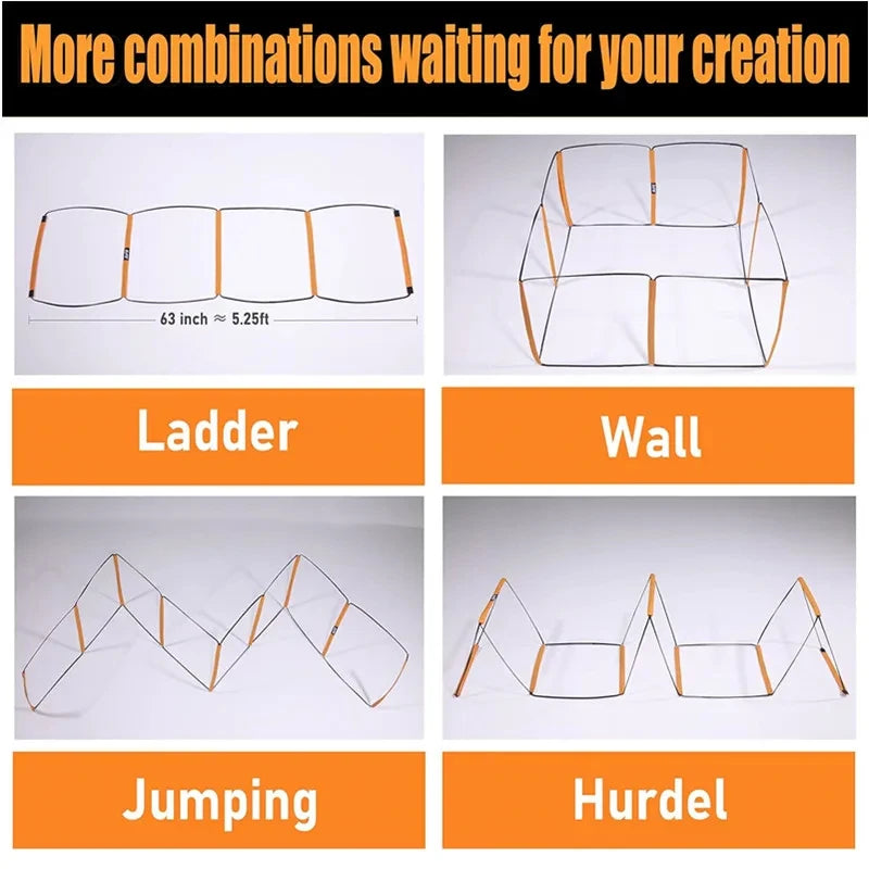 Dual-Purpose Soccer Training Jump Ladder – Agility & Speed Coordination Equipment