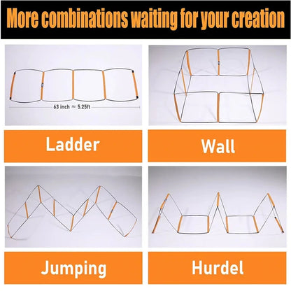 Dual-Purpose Soccer Training Jump Ladder – Agility & Speed Coordination Equipment