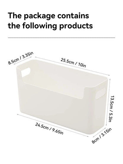 WORTHBUY Multifunctional Plastic Kitchen Storage Box – Punch-Free Wall-Mounted Cabinet Organizer for Kitchen Accessories