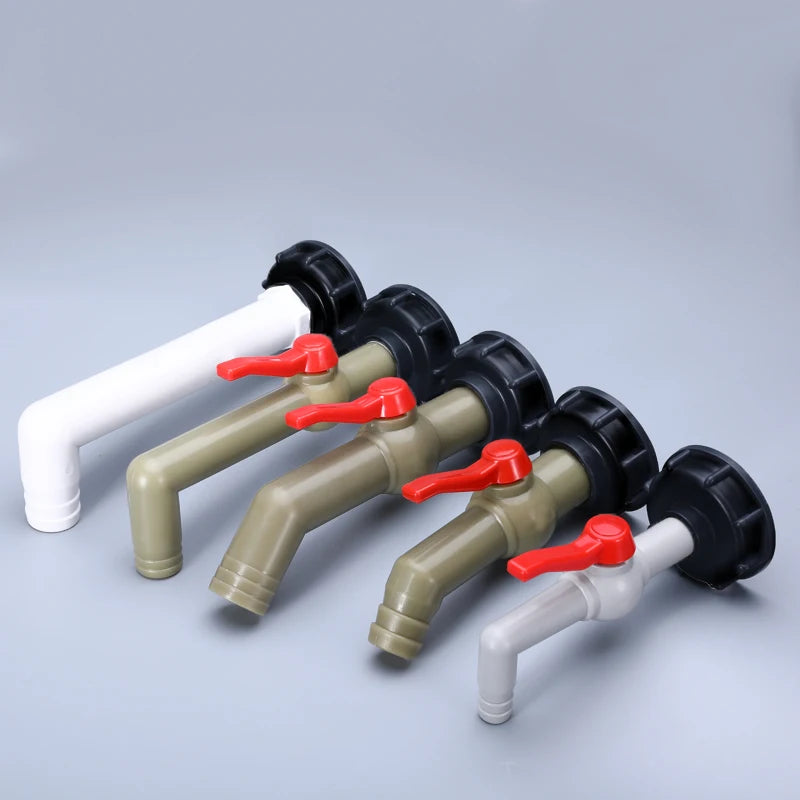 IBC Tank Adapter with Tap – S60X6 Garden Hose Connector for Irrigation