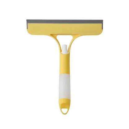Multi-function Glass Wiper with Spray Bottle – Window & Car Cleaning Brush with Soap Dispenser