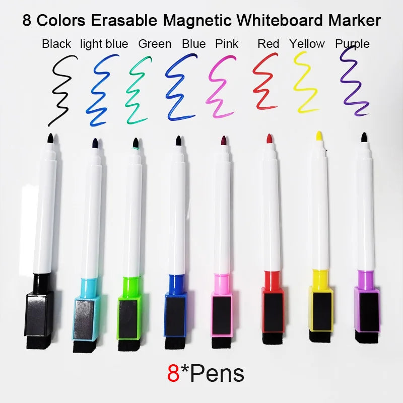 A4 Magnetic Dry Erase Board – Flexible Fridge Whiteboard Sheet for Kitchen Memo & Grocery List