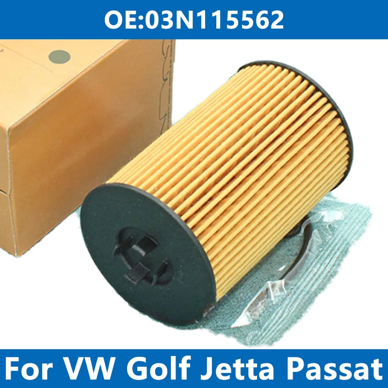 1/6/10PCS Car Oil Filter 03N115562 For VW Golf VII JETTA IV Passat B8 Tiguan SHARAN CADDY CRAFTER SKODA Octavia SEAT 1.6 2.0TDI