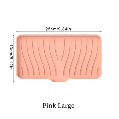 Silicone Drain Soap Box – Anti-Slip Sink Tray for Kitchen or Bathroom