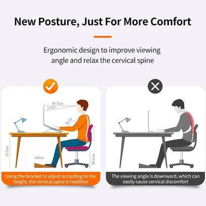 Portable foldable computer monitor stand, adjustable laptop stand, suitable for small-sized tablet dock accessories