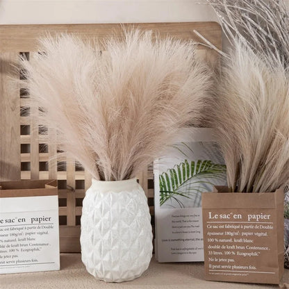 10pcs Artificial Reed Ins Wind Bouquet – Bohemian Style Fake Flowers for Home, Wedding & Christmas Decor